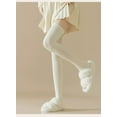 thumbnail image 2 of LKJYER Women Thigh High Socks Over the Knee Wool Cable Extra Long Knit Boot Socks Winter Leg Warmers, 2 of 8