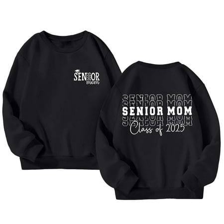 

Hoodies for Girls Autumn and Winter Graduation Season Letter Printed Round Neck Long Sleeved Boys Hoodies