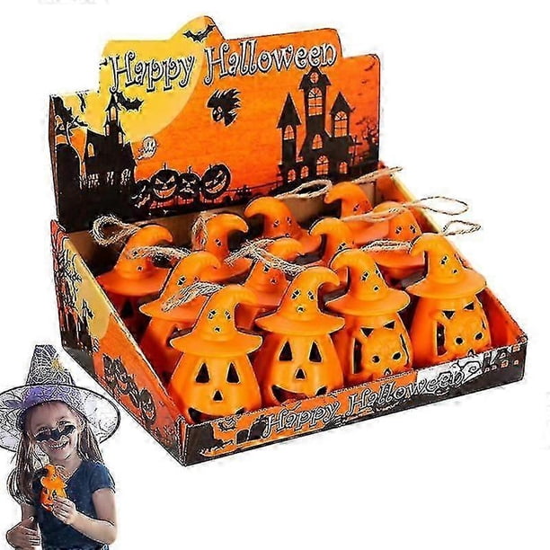 Mini Pumpkin Lights 12 Pack Halloween Battery Operated Lamp Pumpkin Tea Lights Led Lamps Festival Decor Light Up For Halloween