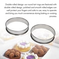 thumbnail image 2 of 4Inch Muffin Crumpet Rings,Set of 10 Stainless Steel Double Tart Ring, 2 of 5