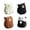 4pcs, variant on Farfi Wooden Bear Figurine Miniature Bear Statue Rustic Animal Tabletop Ornament for Bedroom Nursery Playroom Decor (Black 1pc)