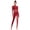 Burgundy, variant on Women's Glitter Gymnastics Leotards Long Sleeve Keyhole Back Skating Jumpsuit Ballet Dance Unitard Black XL