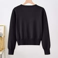 thumbnail image 4 of Weiqiqre Sweaters for Women Long Sleeve Button Down Vee Neck Classic Sweater Knit Cardigan, 4 of 9