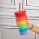 thumbnail image 5 of Paquete con 24 piezas de Vaso de plástico doble pared y popote, 5 of 6