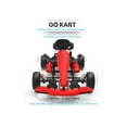 thumbnail image 2 of HOVERBIRD Hoverboard Attachment GoKart Hoverkart Kit for All Compatible Hoverboards - Red, 2 of 9