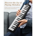 thumbnail image 7 of Eastar 37 Keys Melodica, Soprano Melodica Air Piano Keyboard Pianica with 2 Soft Long Tubes, Short Mouthpieces, Carrying Bag, Black, 7 of 7