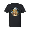 thumbnail image 2 of Wild Bobby, Just Chill Surfing Sports Men's Graphic T-Shirt, Black, X-Large, 2 of 3