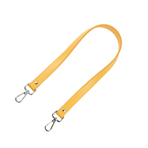 Injueey Correa clásica para bolso de cuero PU, multicolor y artesanal, correa para bolso de hombro y cómoda Artesanía amarillo