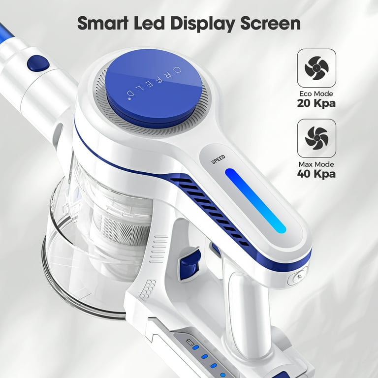ORFELD Cordless Vacuum Cleaner, 40KPa Suction, 50min Runtime