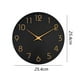 thumbnail image 2 of Reloj de pared digital silencioso. Sencillo reloj de pared decorativo de 10 pulgadas para sala de estar y cocina., 2 of 6