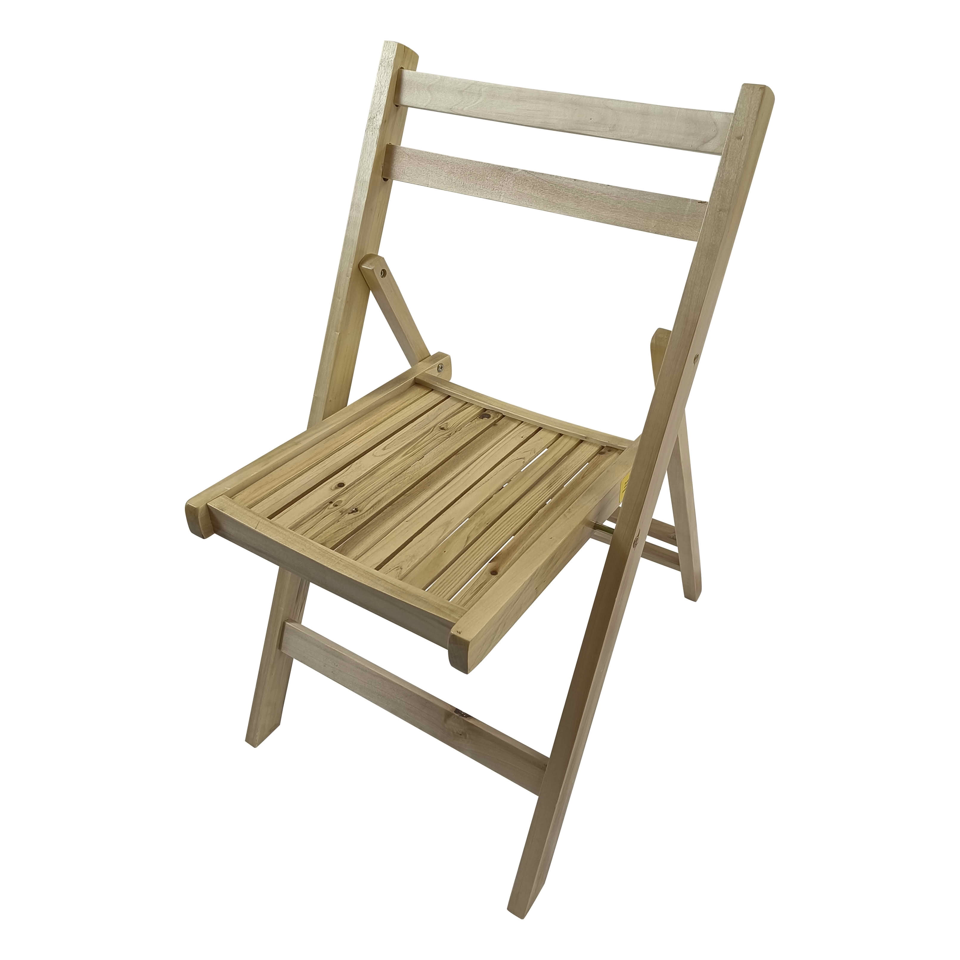 MAYEERTY Set of 4 Honey Solid Wood Slatted Folding Chairs, Portable Foldable Event Dining Chairs for Indoor Outdoor Wedding Kitchen Balcony, Holds 200 LBS