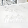 thumbnail image 5 of Wine Glass Rack - Under Cabinet Stemware Wine Glass Holder Glasses Storage Hanger Metal Organizer For Bar Kitchen, 5 of 5