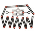 thumbnail image 2 of Aluminum Alloy Multi Angle Ruler Tile Tools Perforated Template Tool Folding Ruler for DIY Construction Workers Measuring Tool fold 16 fold, 2 of 7