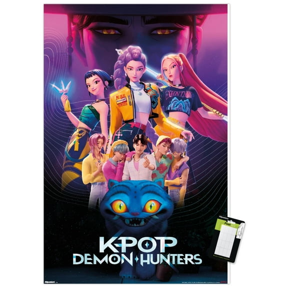 Netflix KPop Demon Hunters (2025) - Group Wall Poster, 22.375" x 34"