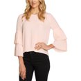 thumbnail image 1 of 1.STATE Blusa tejida con mangas escalonadas para mujer, rosa, grande 1.STATE Tejer, 1 of 1