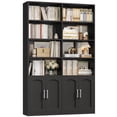 thumbnail image 6 of Homfa 73″ Tall Bookcases with Doors, 8 Cubes 6-Tier Double Row Bookshelf, Black Bookcase for Living Room Home Office, 6 of 7