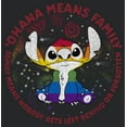 thumbnail image 2 of Women's Lilo & Stitch Ohana Rainbow Pride Racerback Tank Top Black Heather X Large, 2 of 4