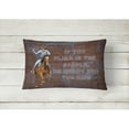 thumbnail image 2 of Roper Horse If you climb in the saddle, be ready for the ride Canvas Fabric Decorative Pillow, 2 of 3