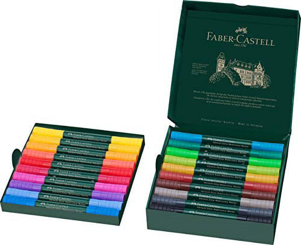 Faber-Castell Albrecht Dürer Watercolor Markers - Set of 20, Assorted Colors