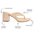 thumbnail image 4 of Journee Collection Womens Alika Slip On Block Heel Sandals, 4 of 6