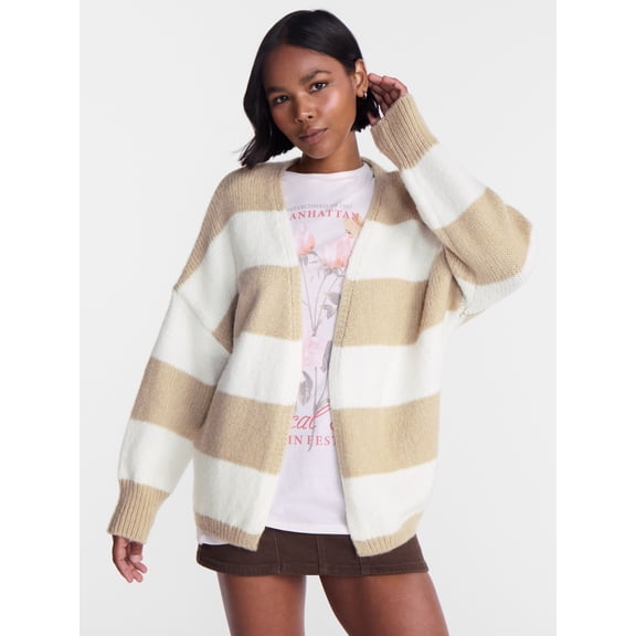 No Boundaries Women's Open Front Cardigan, Women's XXS-4X
