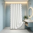 thumbnail image 4 of Large Waterproof Polyester Shower Curtain with Rustproof Grommets, 70.87x78 inches, Multiple Colors, Easy to Install and Clean, 4 of 6