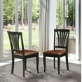 thumbnail image 2 of East West Furniture Avon 36" Faux Leather Dining Chairs in Black (Set of 2), 2 of 5
