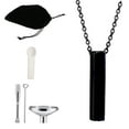 thumbnail image 5 of Cuboid Urn Necklaces, for ,with Tools ,Locket Pendant, Decorative Handmade Stainless Steel Memorial Keepsake Pets Urn Black, 5 of 8