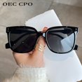 thumbnail image 4 of OEC-gafas de sol cuadradas CPO para hombre y mujer, lentes Punk de gran tamaño a la moda, tonos amarillos, gafas de conducción UV400, 4 of 5