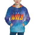 thumbnail image 4 of Ben Azelart Stay Wild Kids' Hoodie 3d Print Sweatshirt Soft Pullover Hooded With Big Pockets For Boys Or Girls Large, 4 of 8