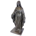 thumbnail image 4 of Virgin Mary Statue – Natural Stone Appearance – Made of Resin – Lightweight – 34”, 4 of 5