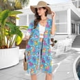 thumbnail image 5 of Beach Vacation Clothes Kimono Cardigan Loose Swimsuit Cover Up for Women Baby Colorful Unicorns S, 5 of 6