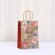thumbnail image 2 of Juego de bolsas de regalo de papel kraft floral vintage de 15 x 8 x 21 cm (50 unidades), 2 of 4