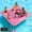 Pink, variant on TULILLO 8ft Water Hammock Floats for Adults, Floating Hammock for Lake, Round Float Ring Inflatable Dock Platform with Mesh, Water Raft Island for Party, Pink