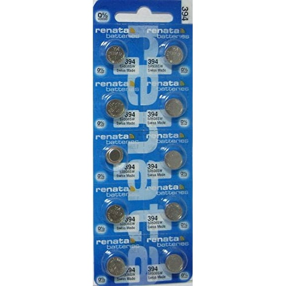 New Renata 10 Pcs/ 1 Card Silver Oxide Battery SR936SW, 394