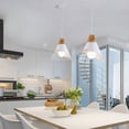 thumbnail image 2 of Scandinavian Style Pendant Lights for Home Use, Modern Industrial Pendant Light with Adjustable Hanging Height, Compatible with Various Decor Styles for Cafes Bars Clubs, 2 of 5