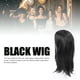 thumbnail image 3 of Peluca Negra Larga Y Recta Con Flequillo, Pelo Sintético, Peluca Negra Y Moderna Para Mujer, 3 of 7
