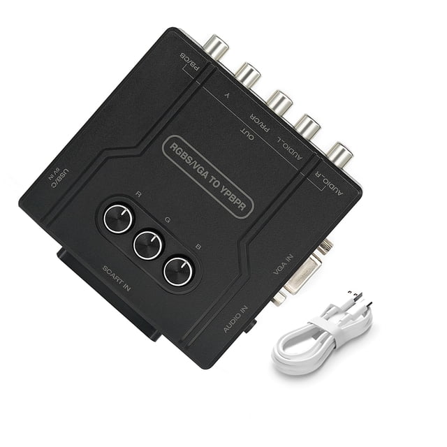 RGBS VGA to YPBPR Component Converter SCART to YPBPR for N64 PS1 PS2 Dreamcast TAPDRA Spare Part