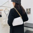 thumbnail image 4 of Bolsos con solapa y cadena para mujer, con estampado geométrico, a la moda (blanco) Tmvgtek Para estrenar, 4 of 9