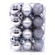 thumbnail image 1 of ¡Ofertas de artículos de bolas navideñas! Kyusrd 34 bolas navideñas para decoración de árbol de Navidad, decoración de fiesta de Navidad, bolas colgantes de adornos de aniversario (40 mm) plateadas, 1 of 2