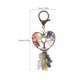 thumbnail image 4 of Llavero de cristal con diseño de árboles de la vida, colgante decorativo de cristal natural mixto, decoración colgante, 4 of 7