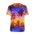 thumbnail image 2 of Daiia Palm Trees at Sunset Mens Baseball Jersey Button Down Shirts Short Sleeve Sports Uniforms-Large, 2 of 9