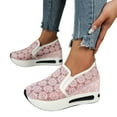 thumbnail image 2 of Yindaity Wedges Sandals Sport Platforms Casual Women's Fashion Toe Beach Shoes Women's Casual Shoes Womens Shoes Casual Z09-Pink,7.5, 2 of 5