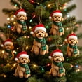 thumbnail image 5 of 2d Acrylic Christmas Tree Ornament, Friendship Themed Flat Hanging Decor, Festive Pendant for Car Interior Rearview Mirror, Home Wall Window Holiday, Lazyguy, 5 of 9