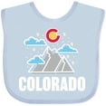 thumbnail image 3 of Inktastic Colorado Mountains and Clouds Boys or Girls Baby Bib, 3 of 4