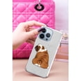 thumbnail image 3 of WIRESTER Clear/Silver Glitter Case, Sparkle Bling TPU Cover for Apple iPhone 13 Pro 6.1" 2021, Animal English Bulldog Look Back, 3 of 3