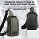 thumbnail image 3 of Guardurnaity Bolso de pecho para hombre, bolso de hombro para teléfono, bandolera deportiva, soporte de nailon, correa ajustable para compras, bolso de Envolturas para manijas de equipaje Azul oscuro Guardurnaity AP012392-01, 3 of 6