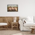 thumbnail image 3 of Stupell Industries Rustic Lodge Classic Barnyard Pigs in Countryside Black Framed Giclee Art, 18 x 12, by Petals Prints Design, 3 of 8