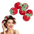 thumbnail image 5 of 18/12/6pcs Strawberry Heatless Curlers Strawberry Hair Curlers Strawberry Foam Rollers Strawberry Overnight Curls Heatless Curls Strawberries Hair Sponge Rollers Modeling Tool, 5 of 9