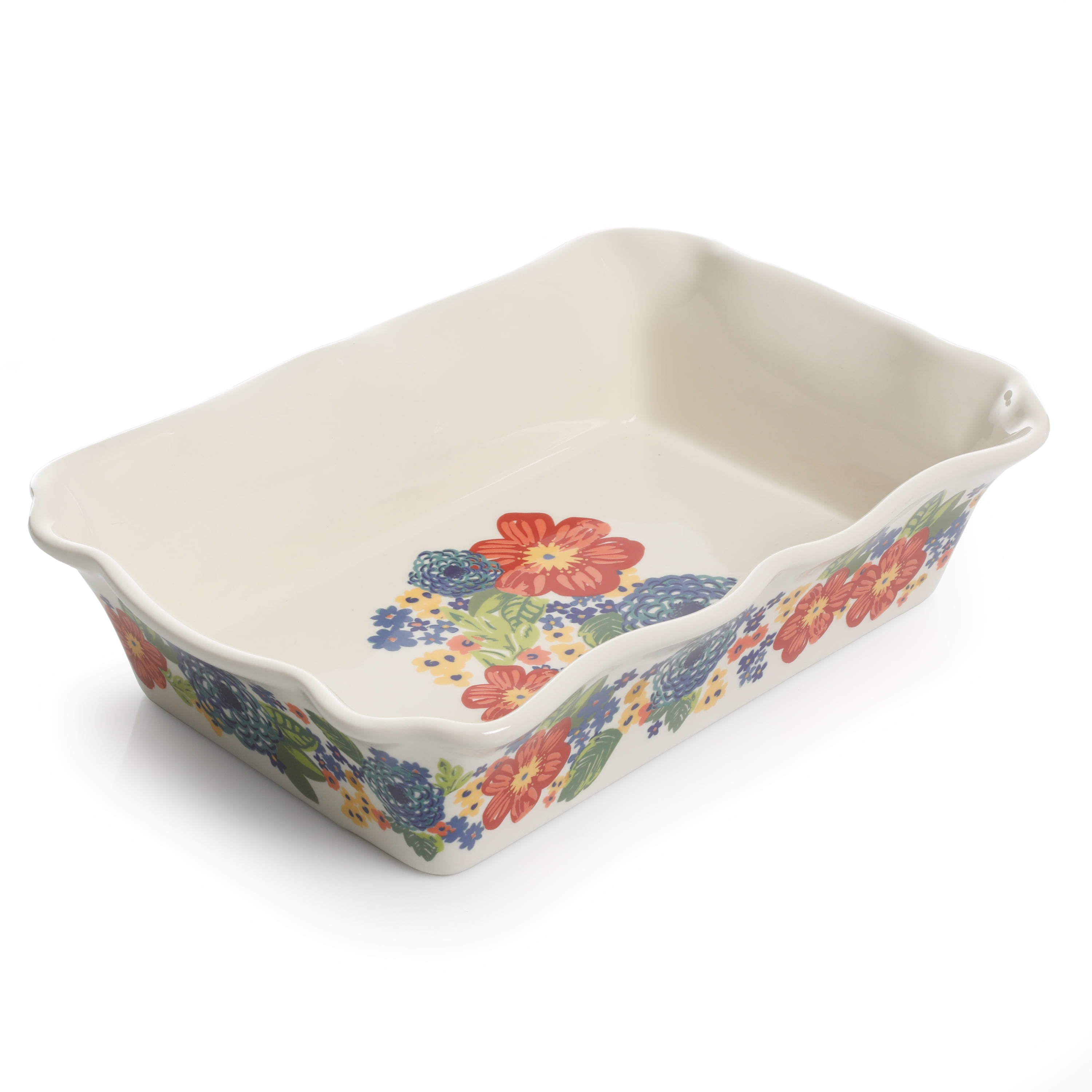 The Pioneer Woman Floral Pattern Ceramic Nonstick 10-Piece Cookware Set 